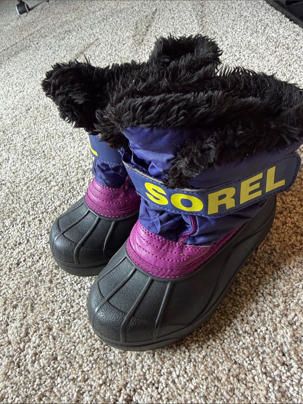 Kids Sorel winter boots used sz 12